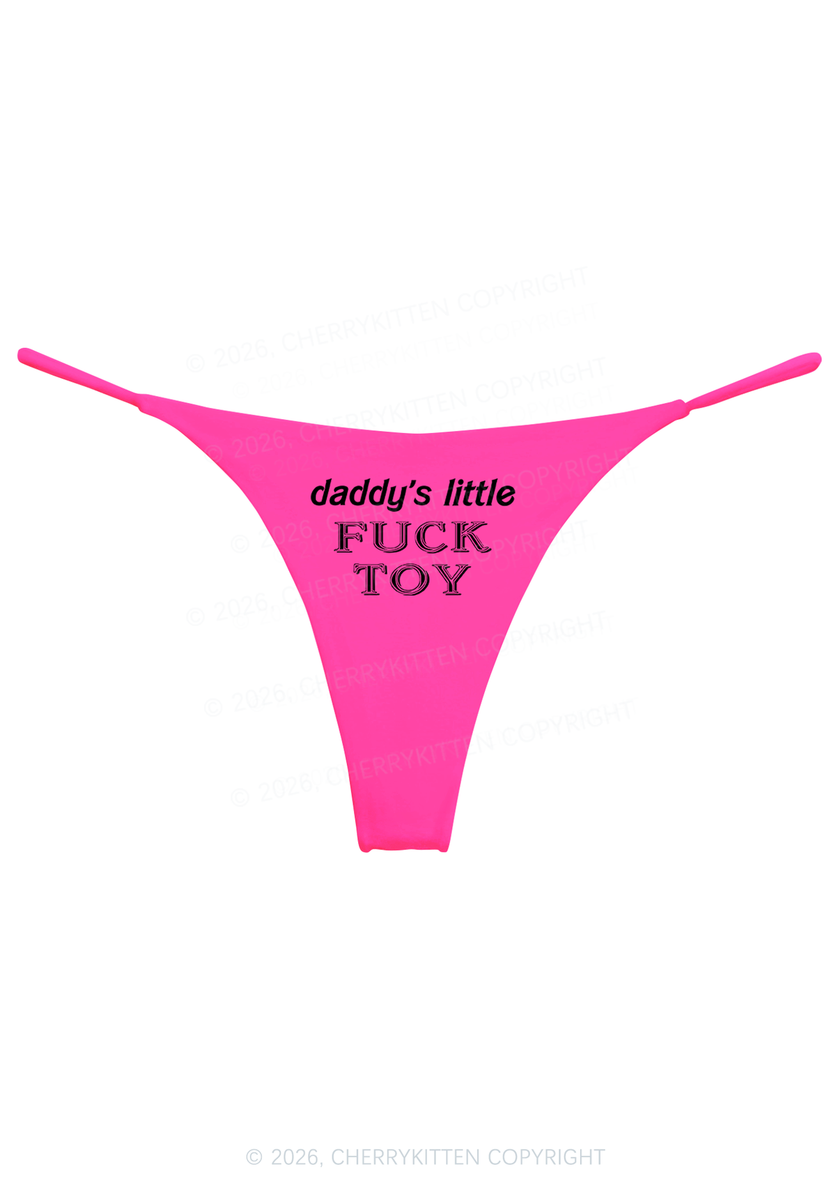 Daddys Little Fxxk Toy Y2K Bikini String Thong Cherrykitten