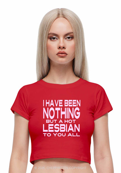 I Have Been A Hot Lesbian Pride Y2K Baby Tee Cherrykitten