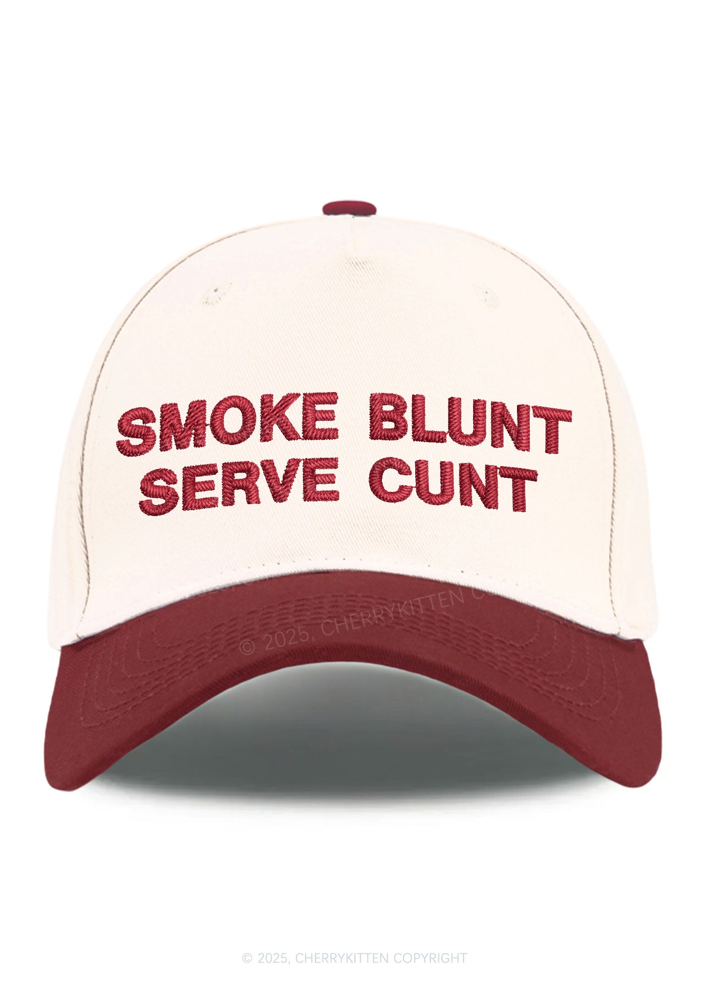 Smoke Blunt Y2K Color Block Baseball Cap Cherrykitten