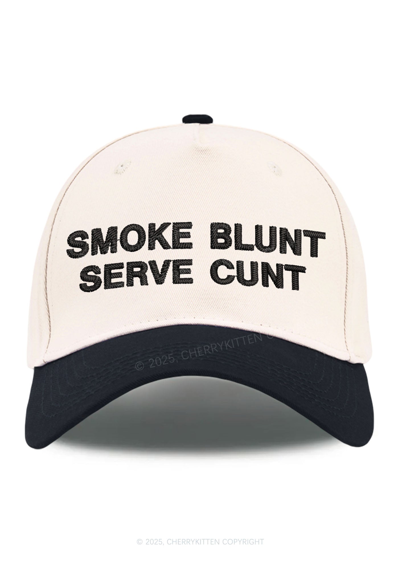 Smoke Blunt Y2K Color Block Baseball Cap Cherrykitten
