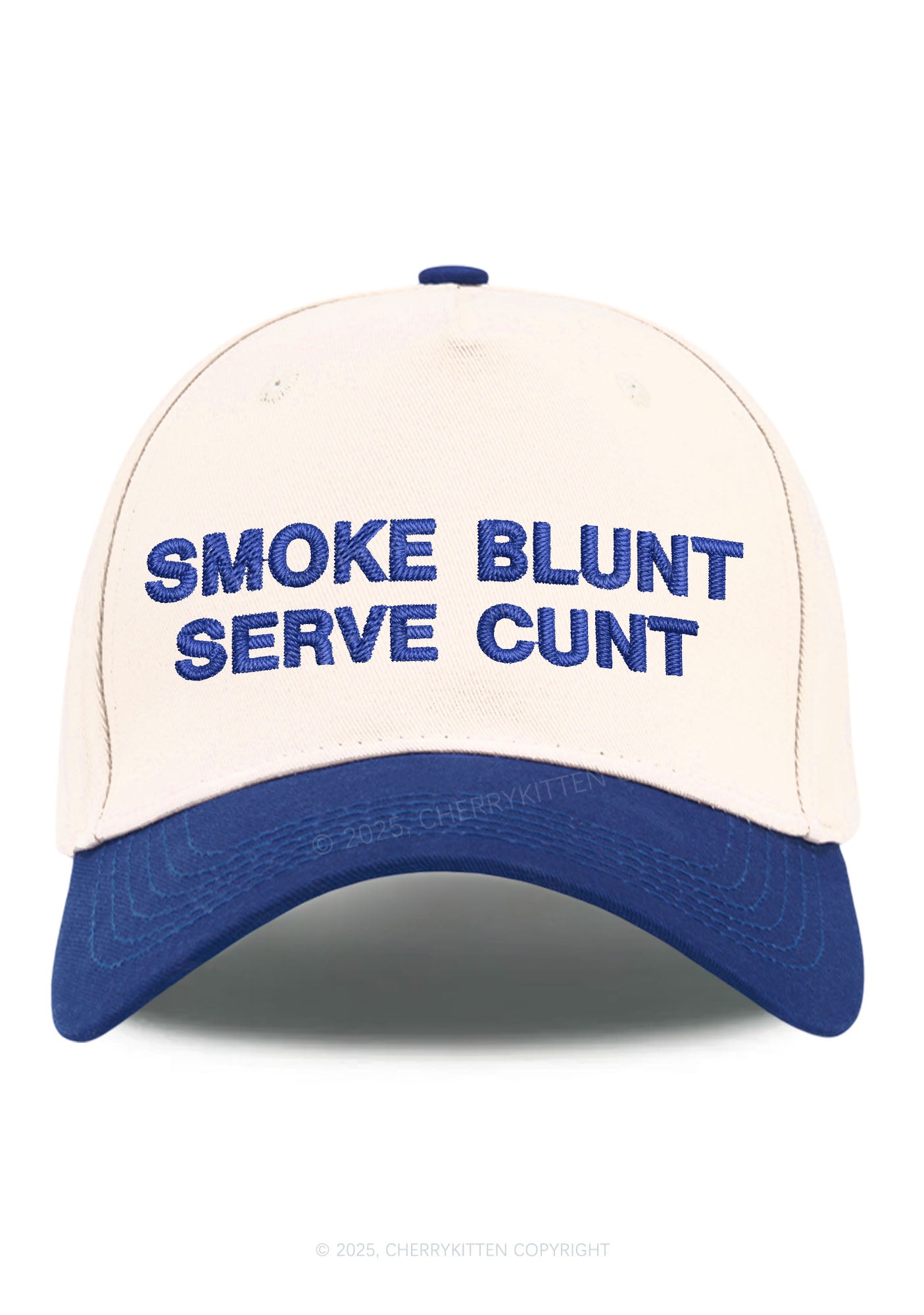 Smoke Blunt Y2K Color Block Baseball Cap Cherrykitten