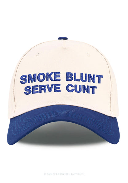 Smoke Blunt Y2K Color Block Baseball Cap Cherrykitten
