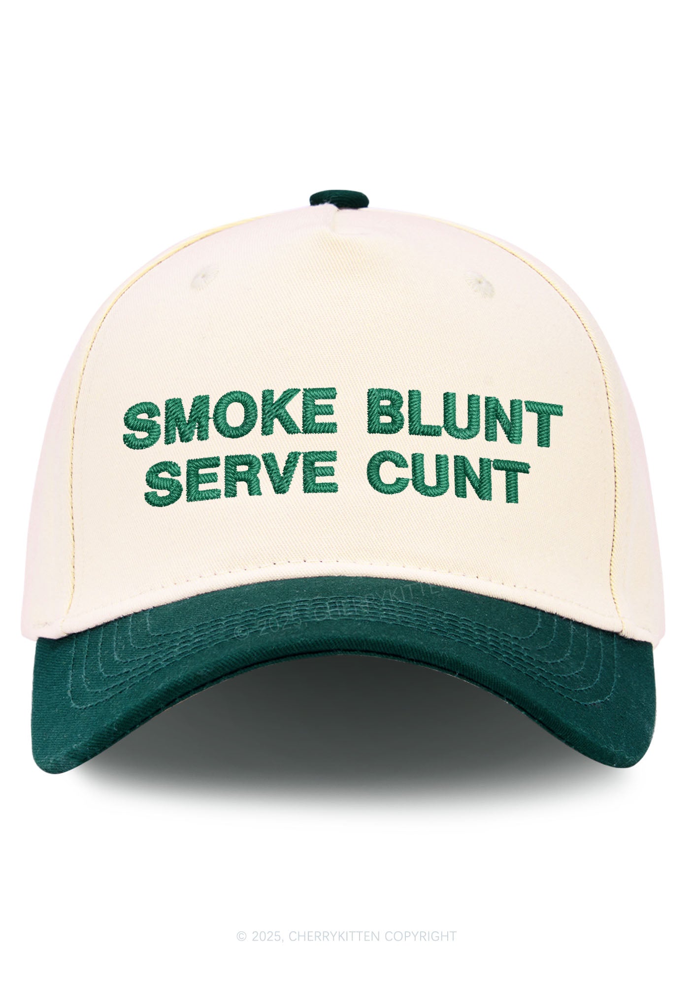 Smoke Blunt Y2K Color Block Baseball Cap Cherrykitten