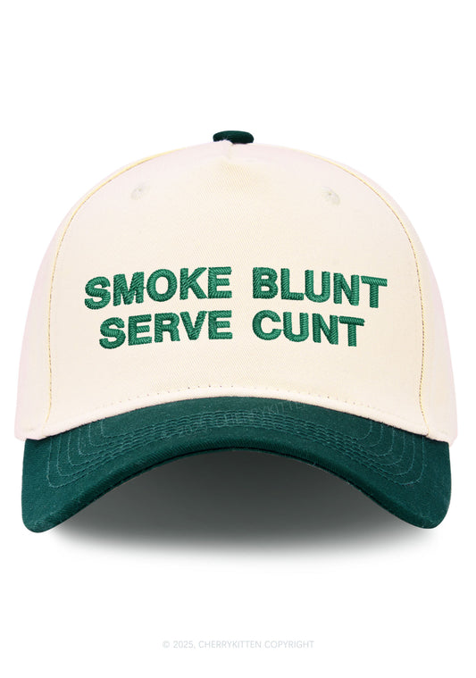 Smoke Blunt Y2K Color Block Baseball Cap Cherrykitten