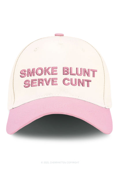 Smoke Blunt Y2K Color Block Baseball Cap Cherrykitten