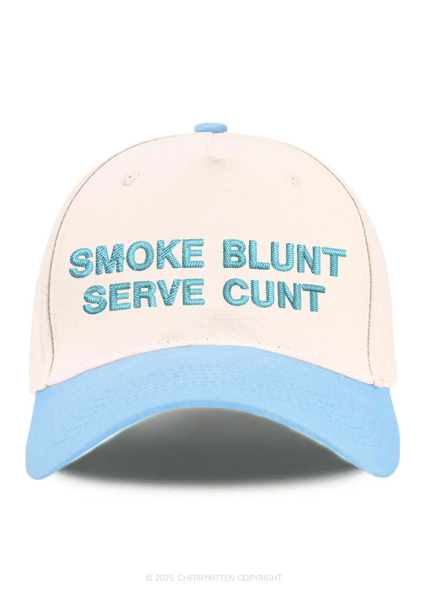 Smoke Blunt Y2K Color Block Baseball Cap Cherrykitten