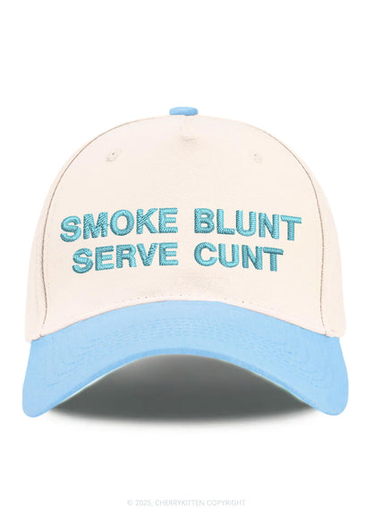 Smoke Blunt Y2K Color Block Baseball Cap Cherrykitten