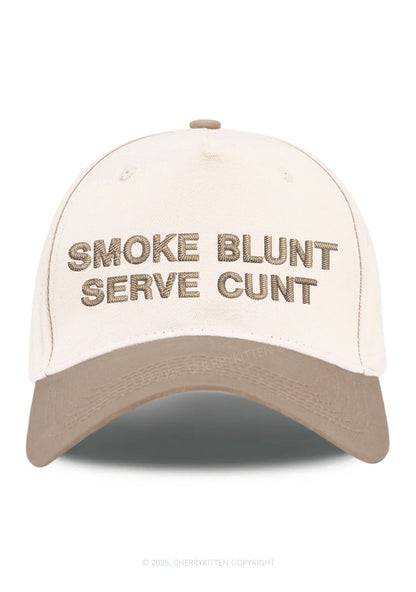 Smoke Blunt Y2K Color Block Baseball Cap Cherrykitten