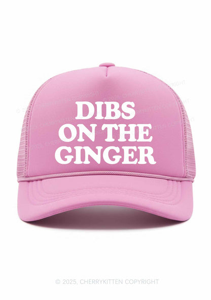 Dibs On The Ginger St Patricks Y2K Trucker Hat Cherrykitten
