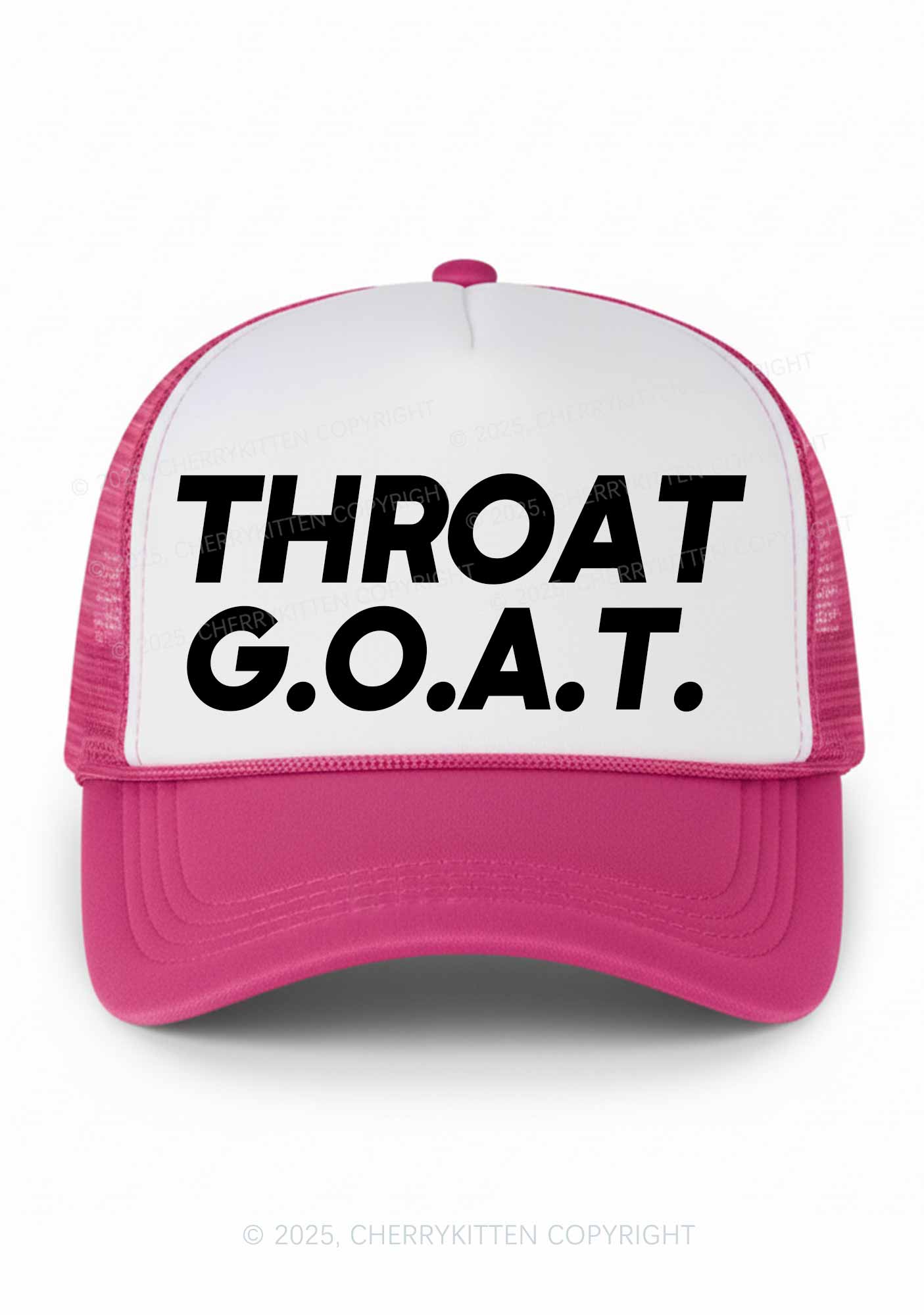 Throat Goat Y2K Colorblock Trucker Hat Cherrykitten