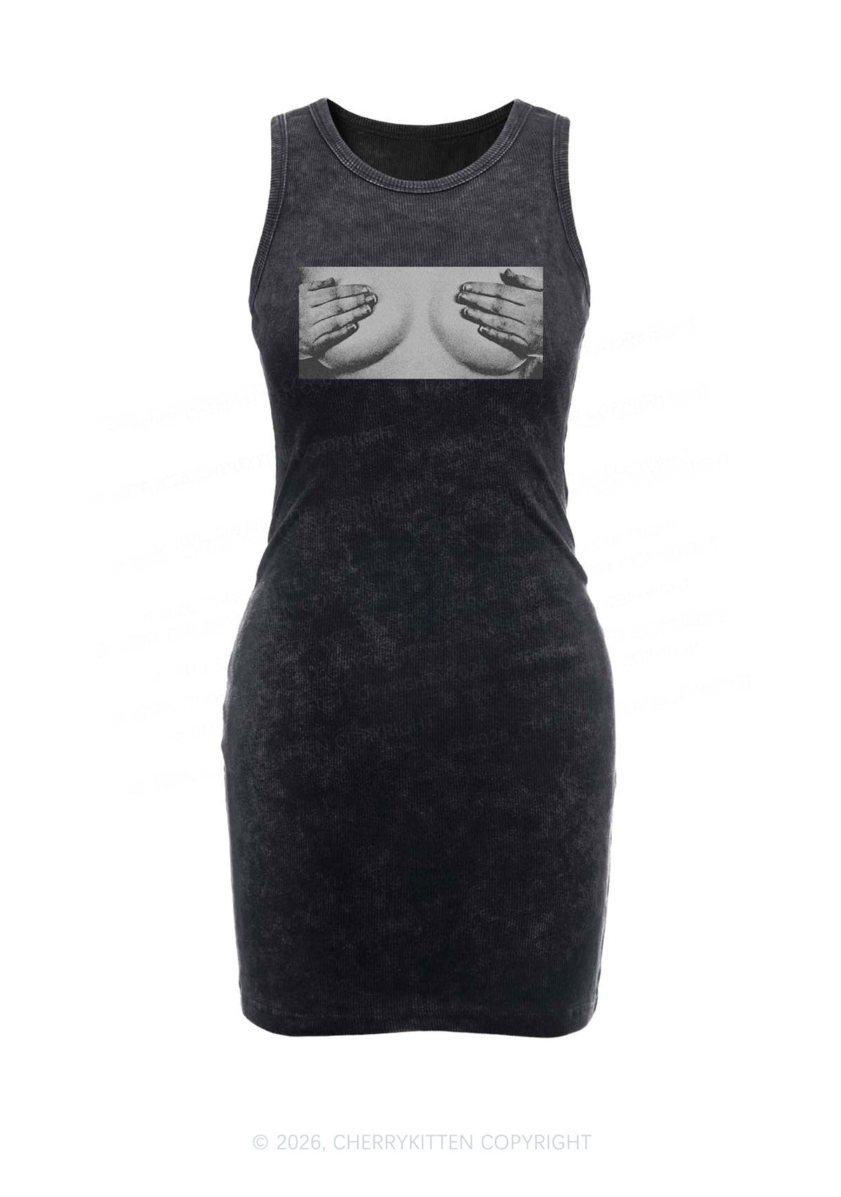 Touch Bxxbs Y2K Washed Tank Dress Cherrykitten