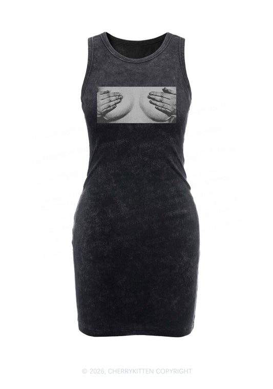 Touch Bxxbs Y2K Washed Tank Dress Cherrykitten