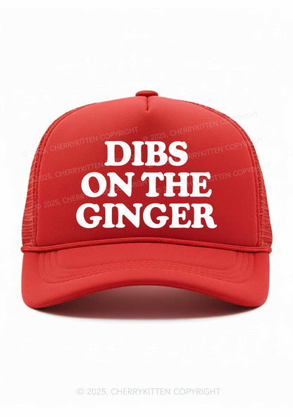 Dibs On The Ginger St Patricks Y2K Trucker Hat Cherrykitten
