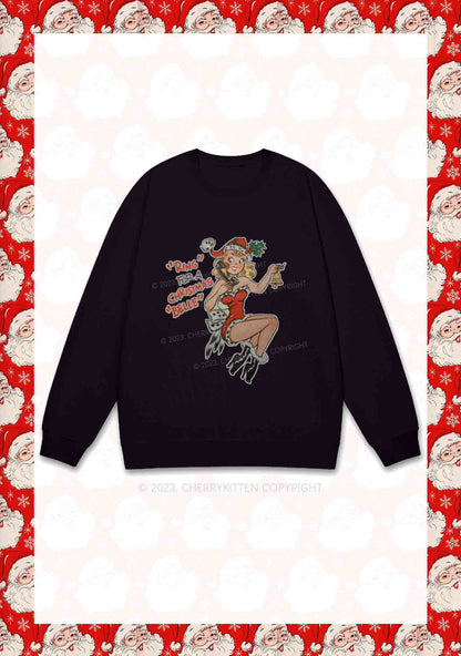 Ring For A Christmas Belle Y2K Sweatshirt Cherrykitten