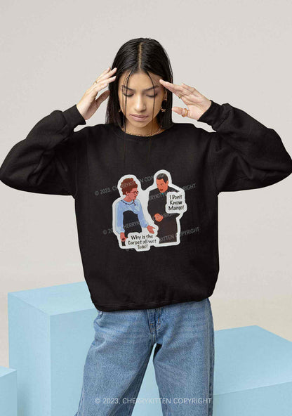 I Don't Know Margo Christmas Y2K Sweatshirt Cherrykitten