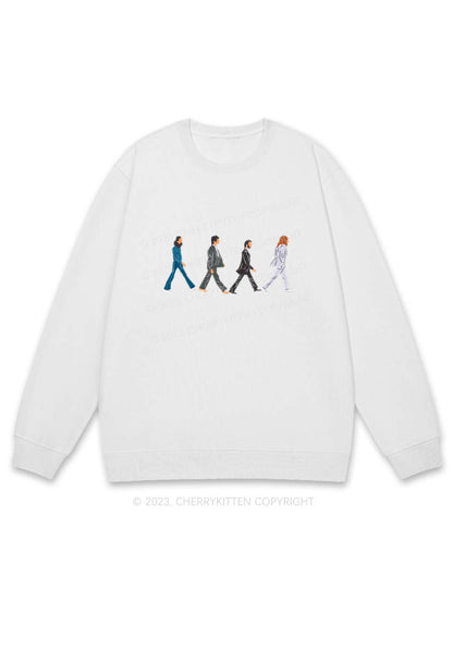 Walking Men Y2K Sweatshirt Cherrykitten