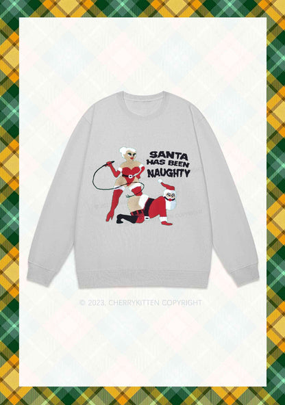 Santa Has Been Naughty Christmas Y2K Sweatshirt Cherrykitten