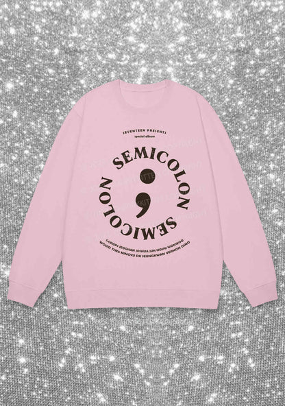 Semicolon Svt Kpop Y2K Sweatshirt Cherrykitten