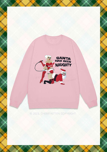 Santa Has Been Naughty Christmas Y2K Sweatshirt Cherrykitten