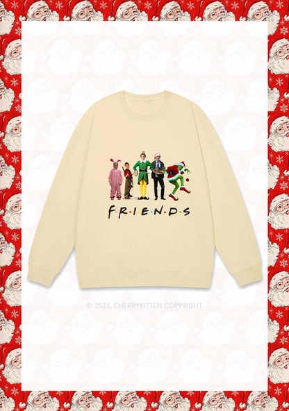 Christmas Movies Character Friends Y2K Sweatshirt Cherrykitten