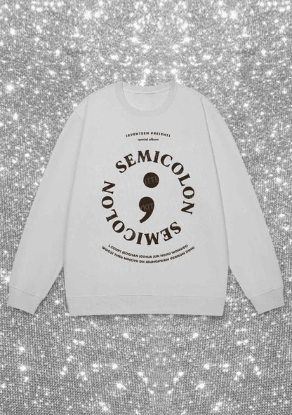 Semicolon Svt Kpop Y2K Sweatshirt Cherrykitten