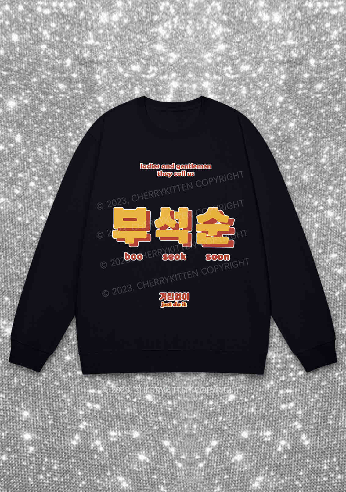 Boo Seok Soon Kpop Y2K Sweatshirt Cherrykitten
