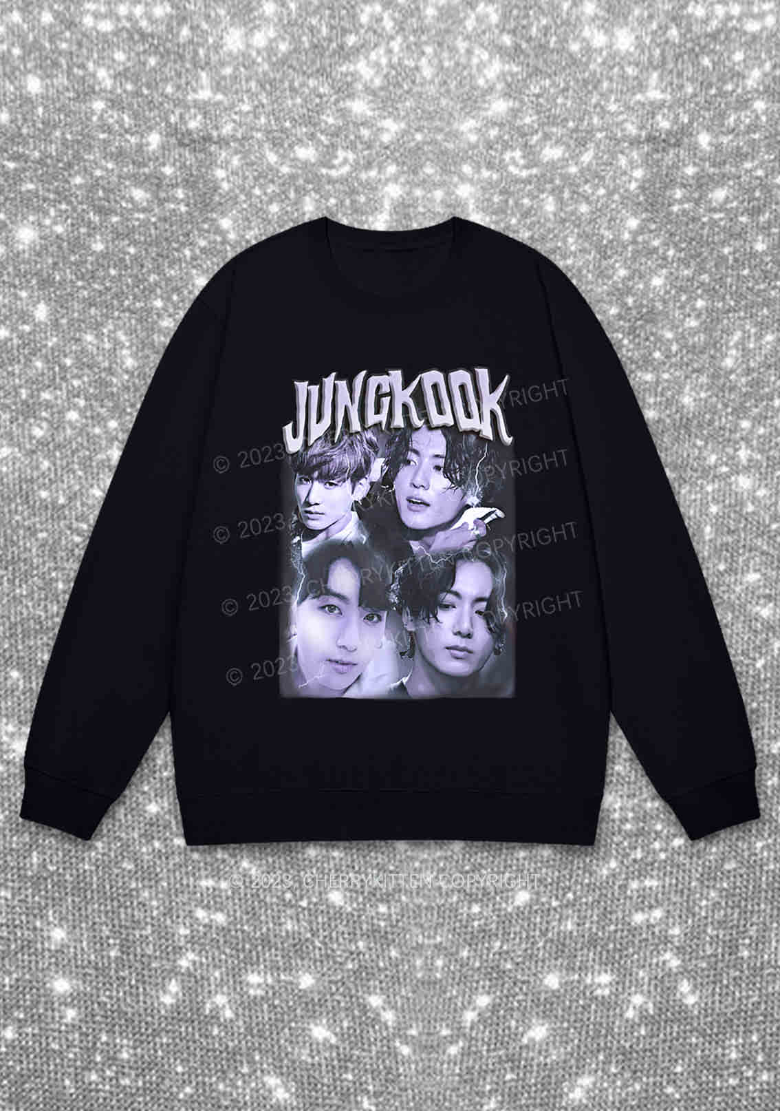 Jungkook Kpop Y2K Sweatshirt Cherrykitten