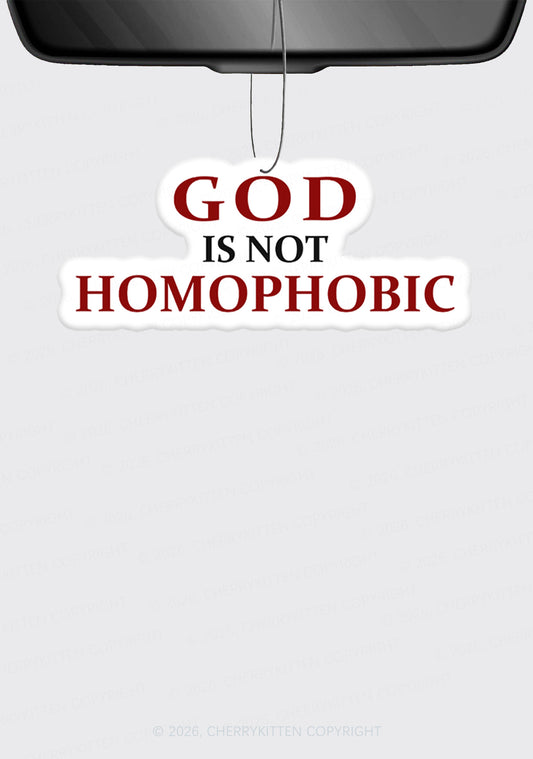 God Is Not Homophobic Pride 1Pc Y2K Car Air Freshener Cherrykitten