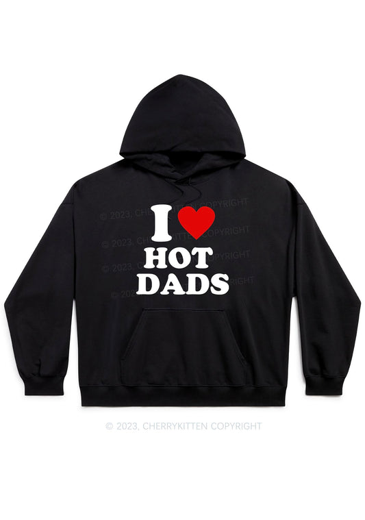 I Love Hot Dads Y2K Hoodie Cherrykitten