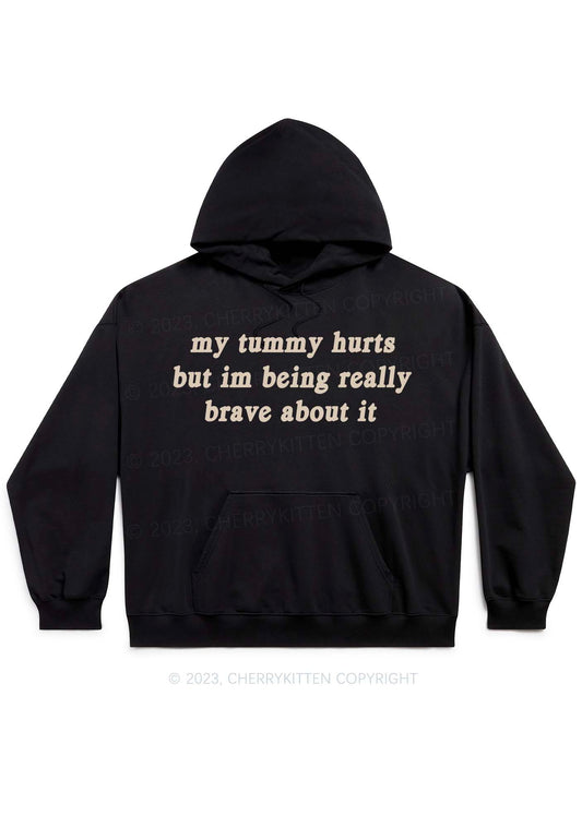 Im Being Really Brave About It Y2K Hoodie Cherrykitten