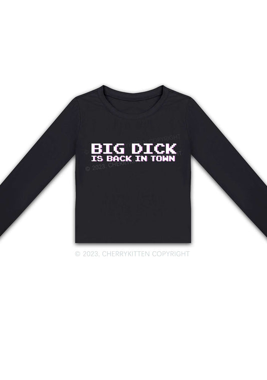 Big Is Back In Town Long Sleeve Crop Top Cherrykitten