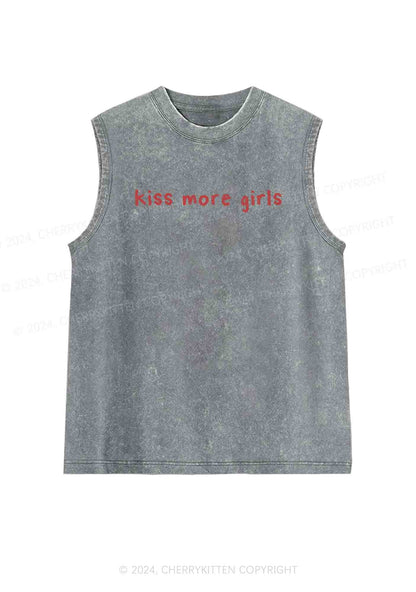 Kiss More Girls Y2K Washed Tank Cherrykitten