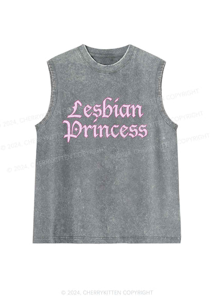 Lesbian Princess Y2K Washed Tank Cherrykitten