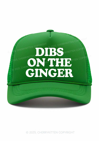 Dibs On The Ginger St Patricks Y2K Trucker Hat Cherrykitten