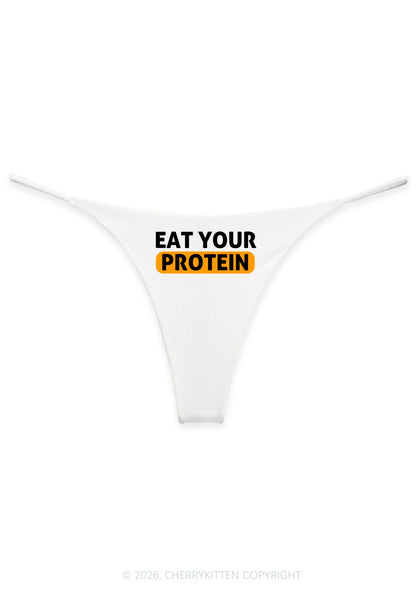 Eat Your Protein Y2K Bikini String Thong Cherrykitten