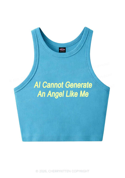 Ai Cannot Generate Angel Y2K Crop Tank Top Cherrykitten