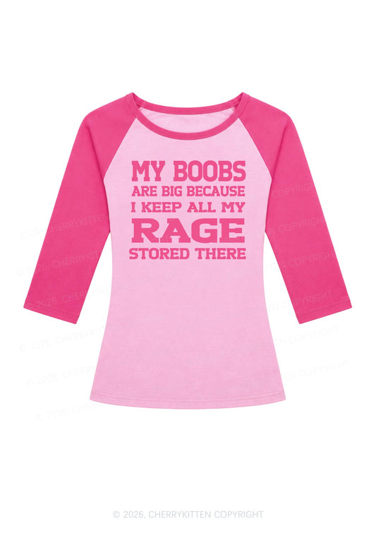 My Bxxbs Rage Y2K Raglan Sleeve Top Cherrykitten