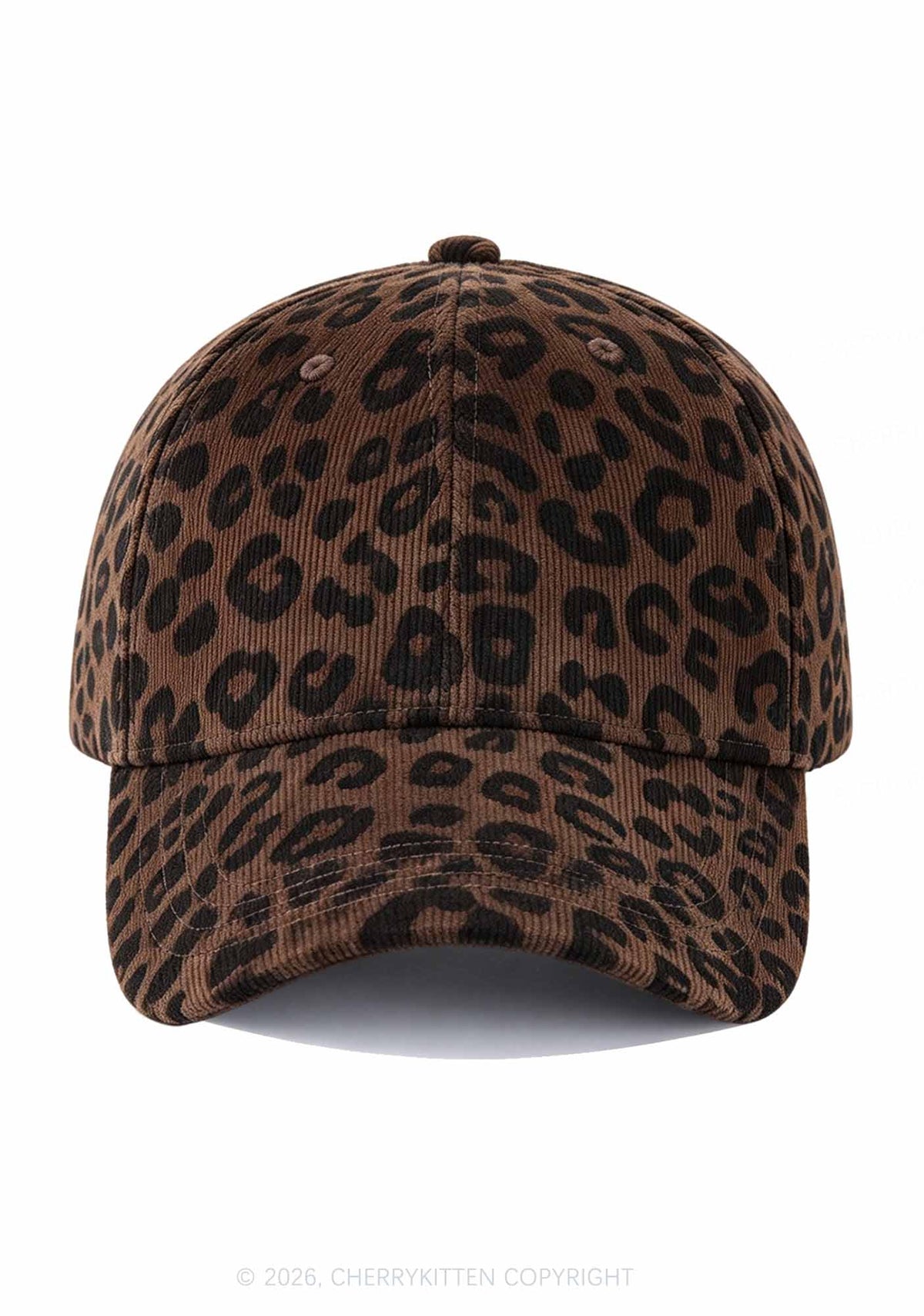 Corduroy Leopard Y2K Baseball Cap Cherrykitten