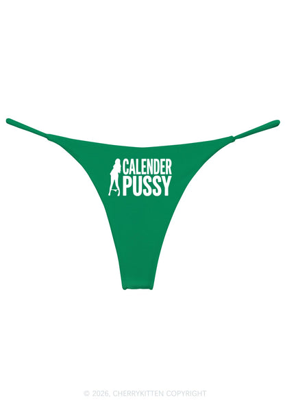 Calendar Pxssy Y2K Bikini String Thong Cherrykitten