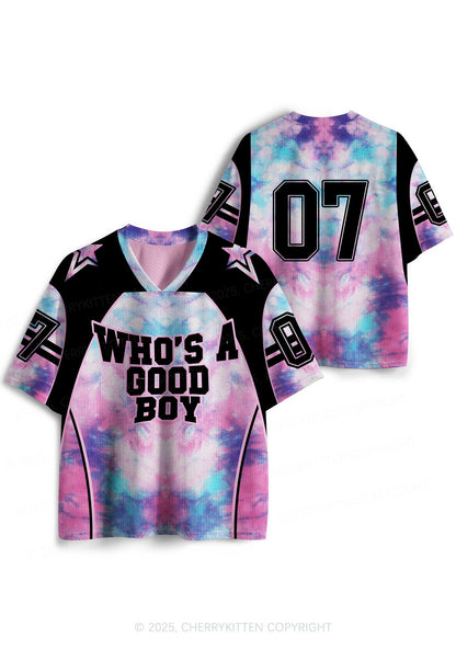 Custom Whos A Good Boy Y2K Sport Jersey Shirts Cherrykitten