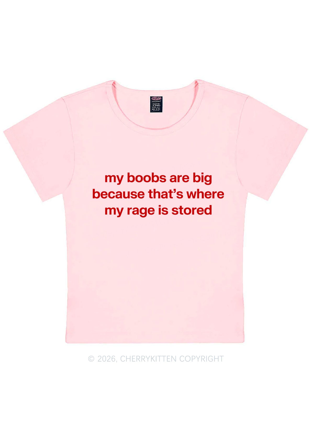 My Bxxbs Stored Rage Y2K Baby Tee Cherrykitten