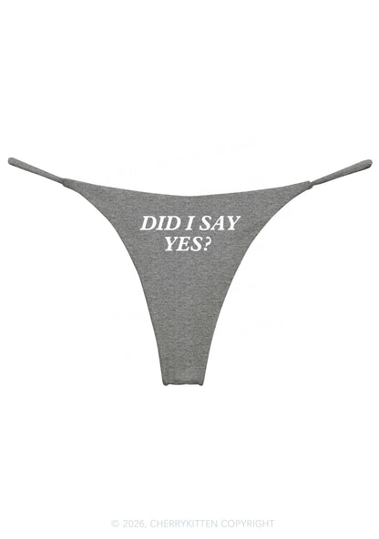 Did I Say Yes Y2K Bikini String Thong Cherrykitten