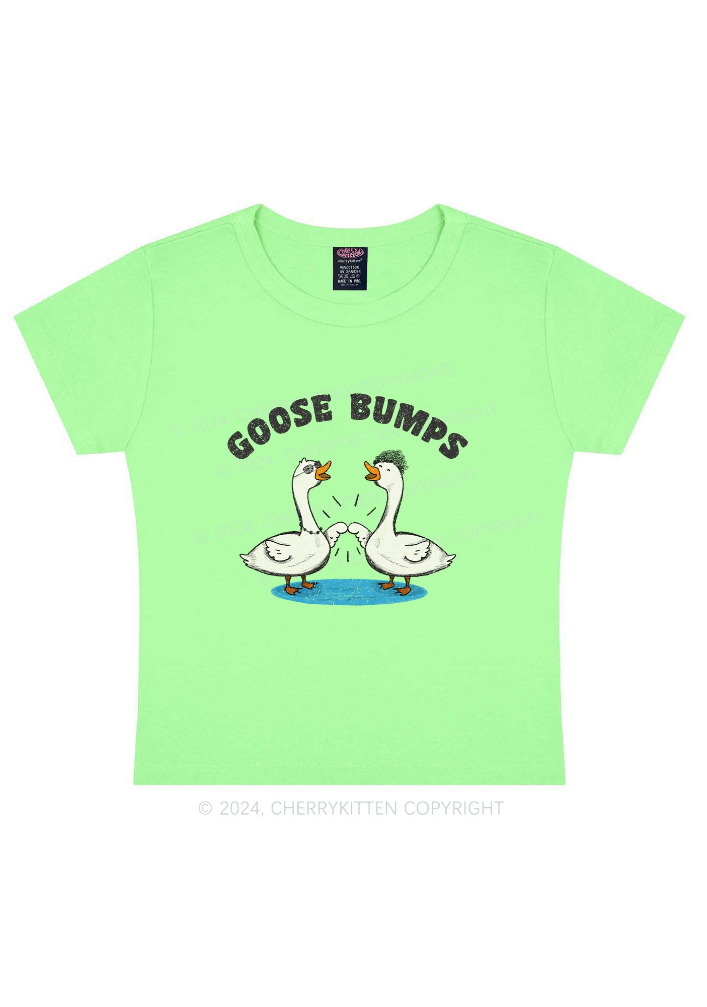 Goose Bumps Y2K Baby Tee Cherrykitten