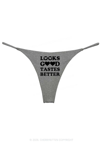 Looks Good Tastes Better Y2K Bikini String Thong Cherrykitten