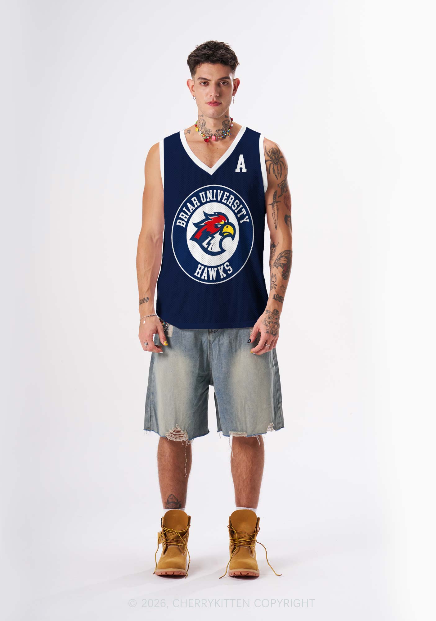 College Hockey Team DL Y2K Sport Jersey Tank Cherrykitten