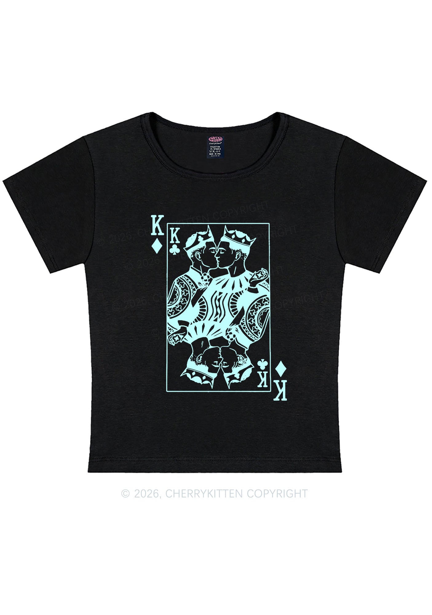 Gay King Pride Y2K Baby Tee Cherrykitten