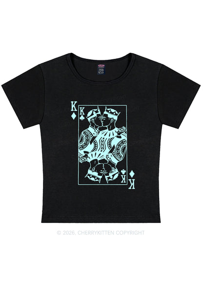 Gay King Pride Y2K Baby Tee Cherrykitten