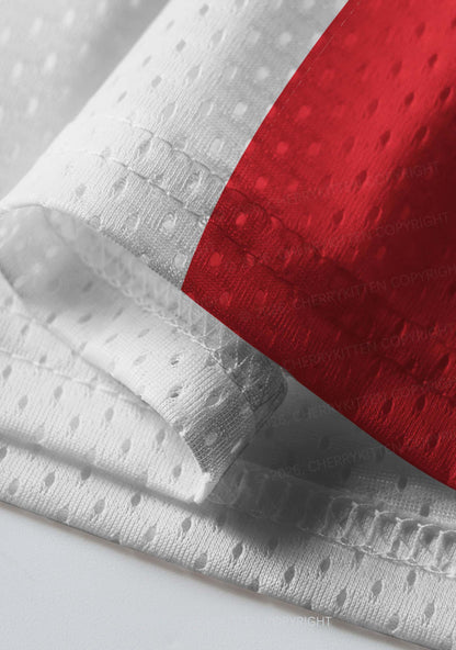 White Korean Boys Y2K Sport Jersey Shirts Cherrykitten