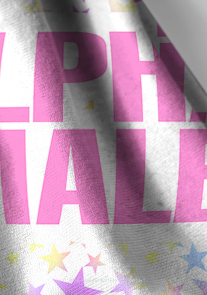 Pastel Star Alpha Male Y2K Print Headband Cherrykitten