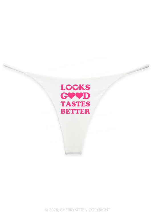 Looks Good Tastes Better Y2K Bikini String Thong Cherrykitten